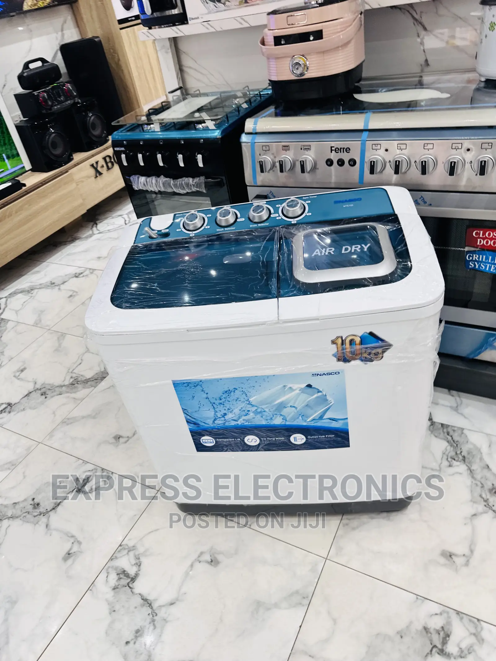 Stainless Drum Washer Nasco 10kg Topload Washing Machine