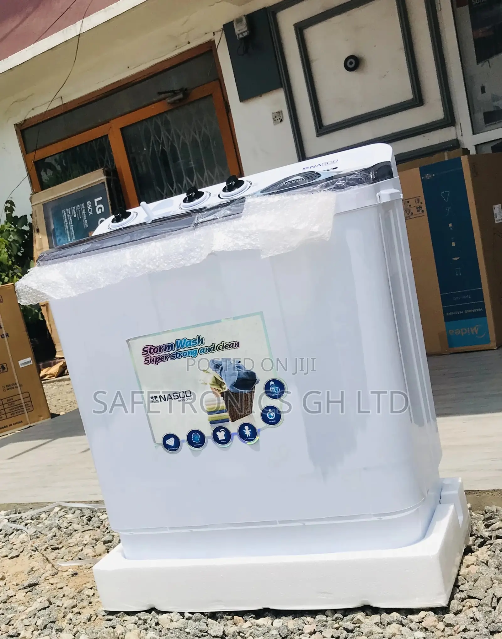 Topload Washingmachine 7kg Semiautomatic Nasco Plastic 