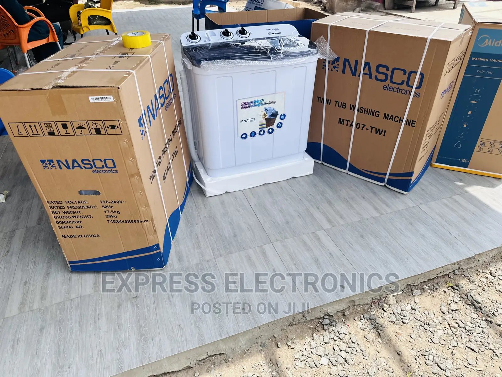 Super Sized Washing Machine 7kg Nasco Topload Twintub