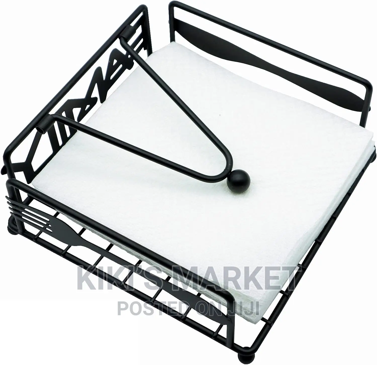 Black Metal Napkin Holder