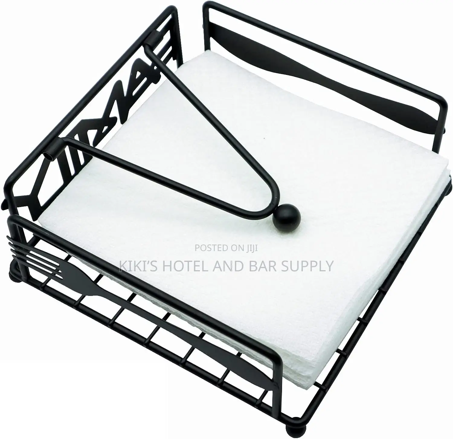 Black Metal Napkin Holder