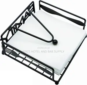 Black Metal Napkin Holder