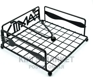 Black Metal Napkin Holder
