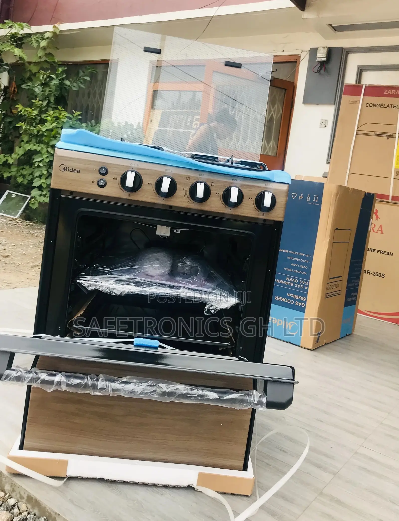  Gas Cooker BMG6060-WD Oven With Grill 4 Burner