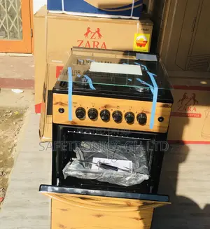 4 Gas Cooker Volcano  Oven With Grill 50x50 Burner Wooden