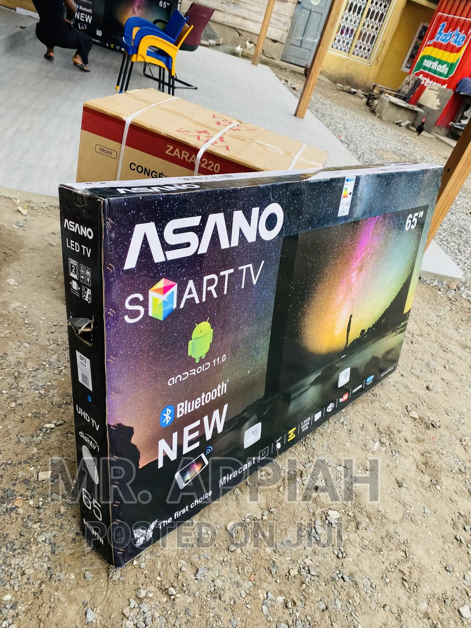 Fresh in Box Asano 65” Uhd Smart + Bluetooth LED Tv