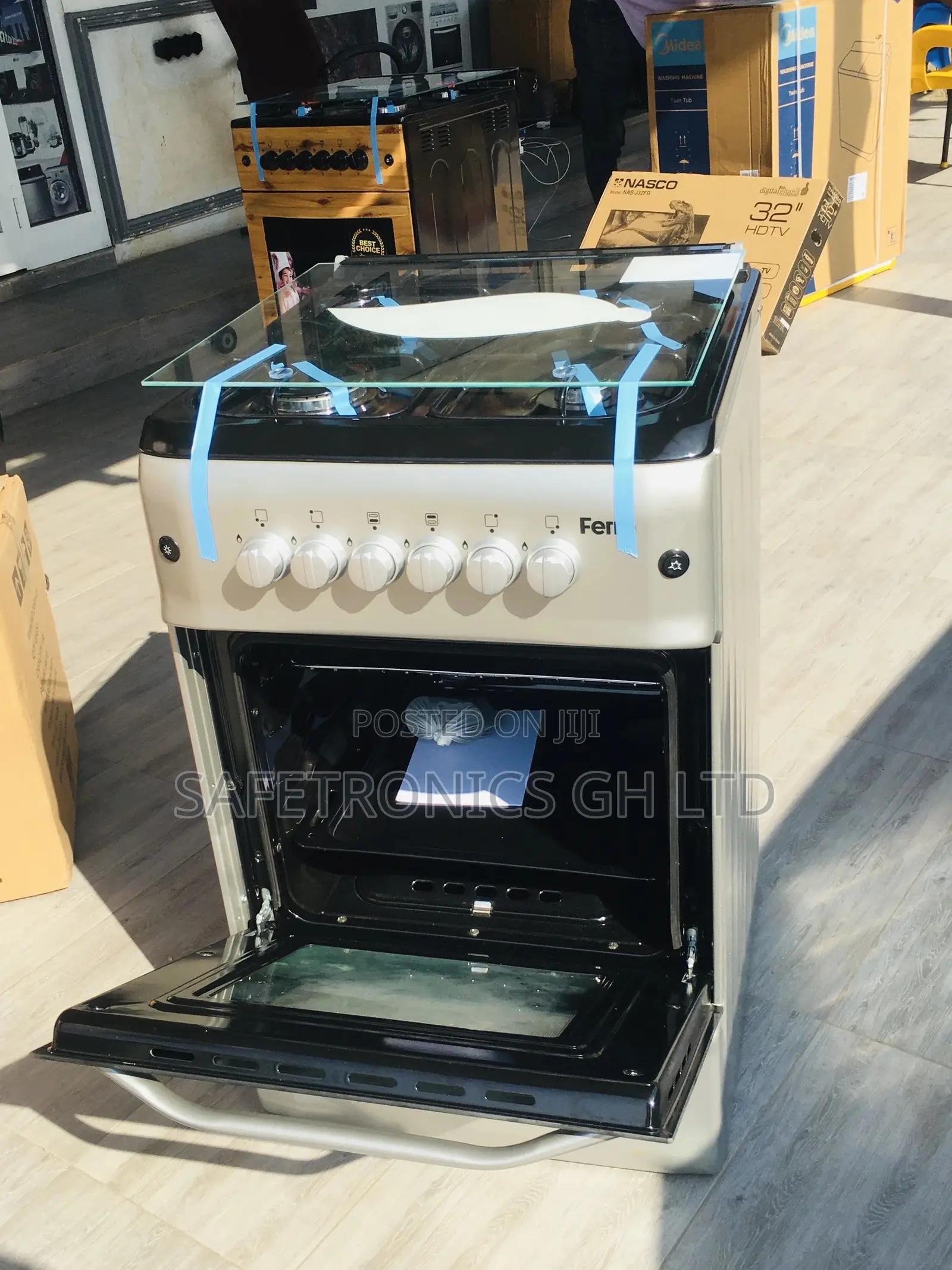 Oven With Grill Ferre 50x55 4 Burner Gas Cooker 