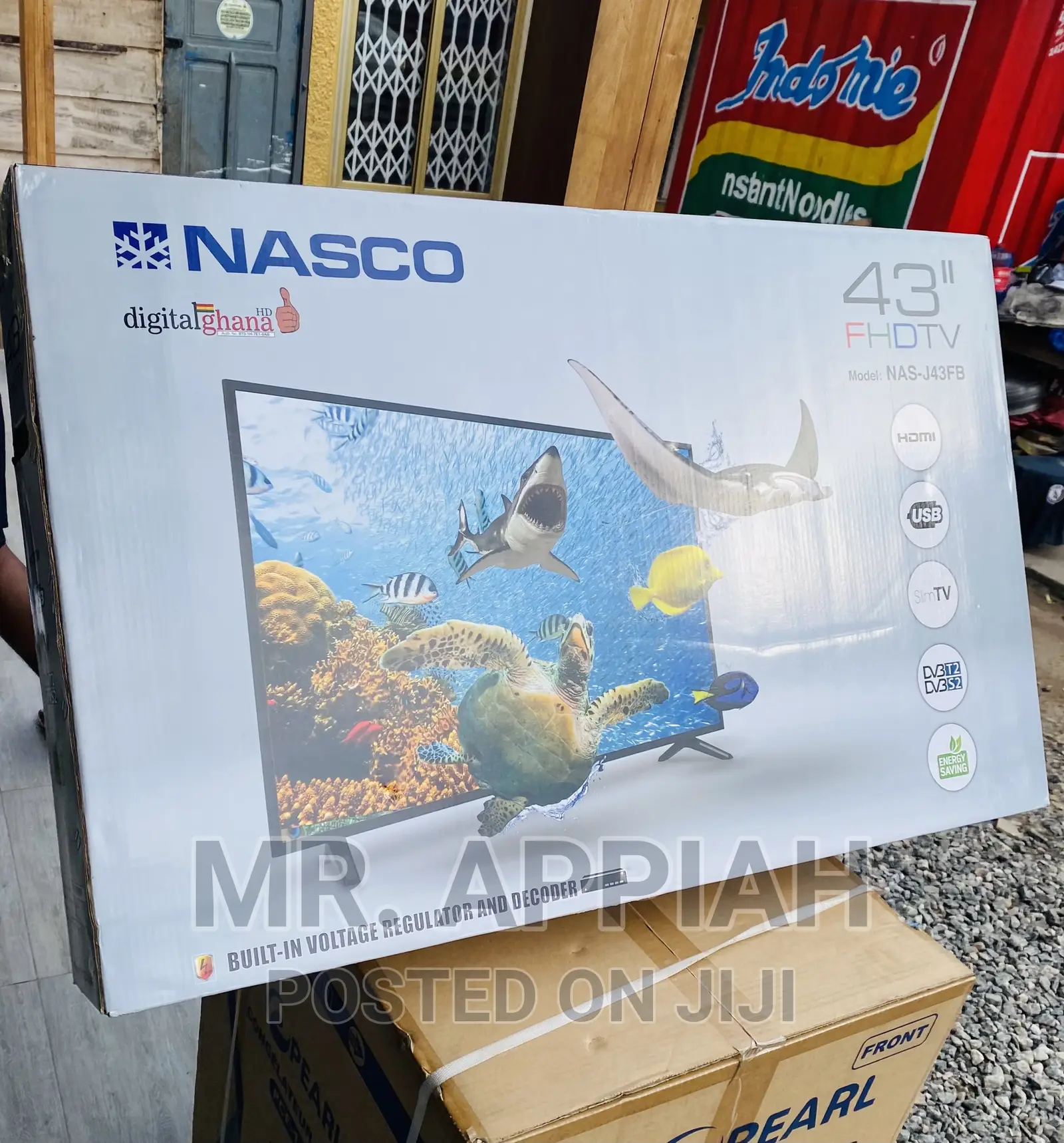Fast and Effective Nasco 43” Full HD Smart LED Tv(Black)