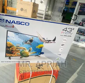 Fast and Effective Nasco 43” Full HD Smart LED Tv(Black)