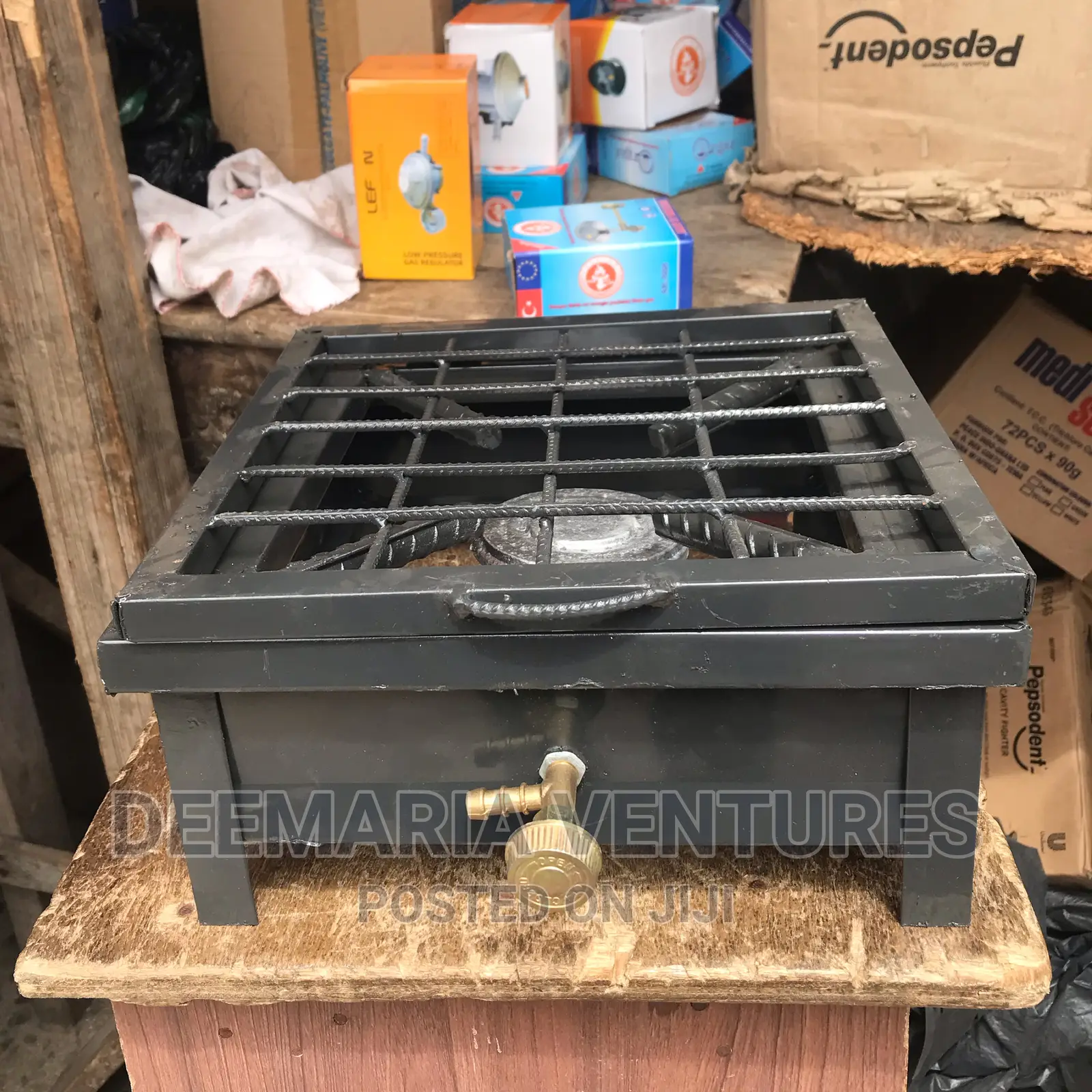 Single Domestic Local Gas Stove With Grill Cover for Sale