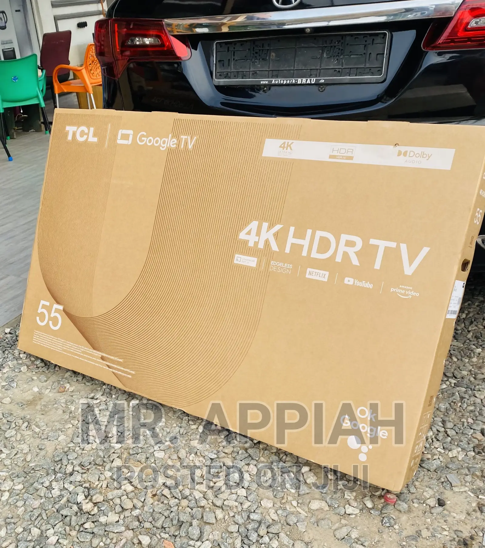 New TCL 55 Inch Edgeless HDR Google Smart Tv(55p635).