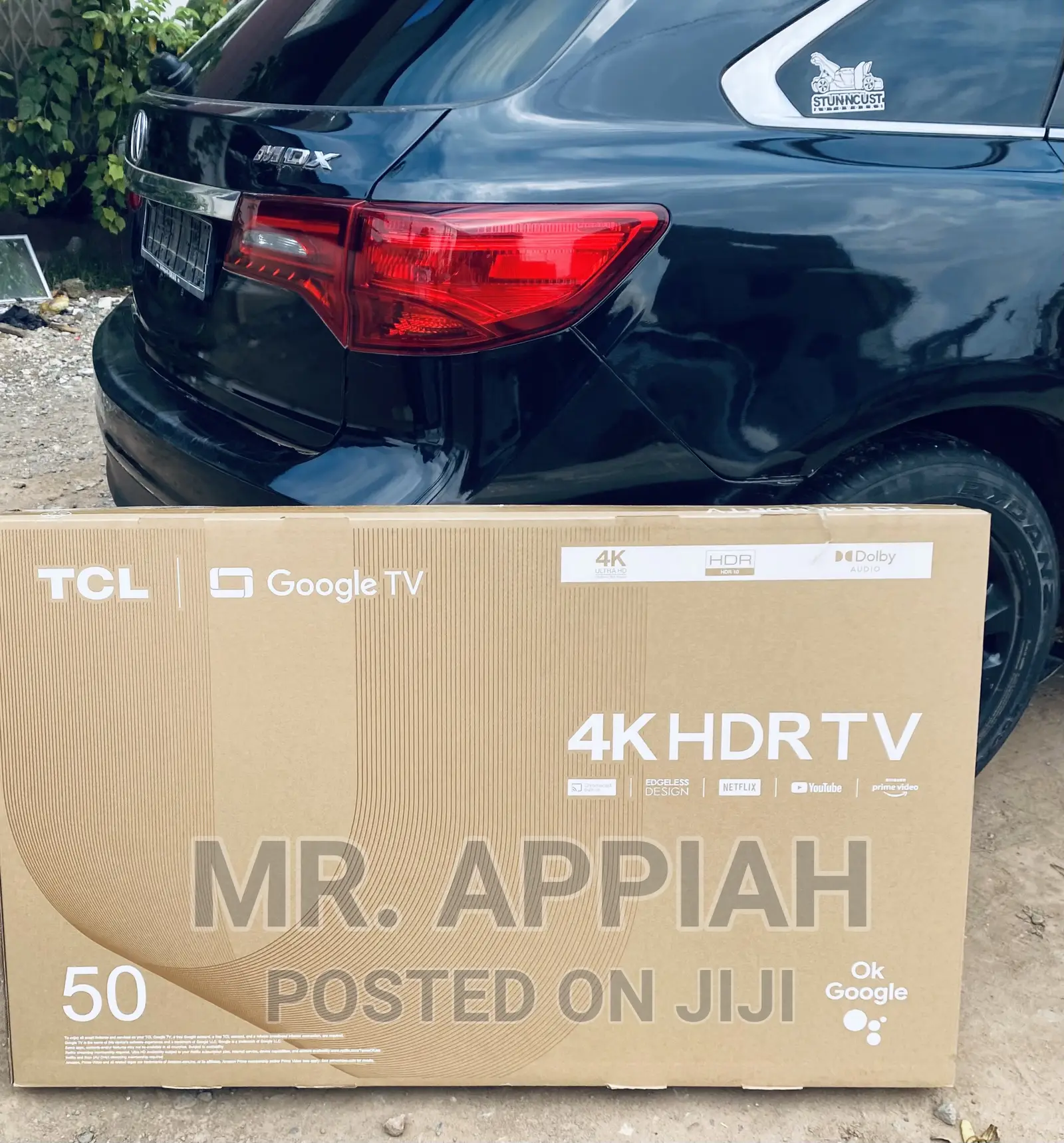 Authentic TCL 50P635 50 Inch HDR Google LED Tv(Black).