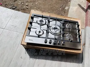 Midea Auto Ignition - Heat Resistant, and 5 Gas Burner 