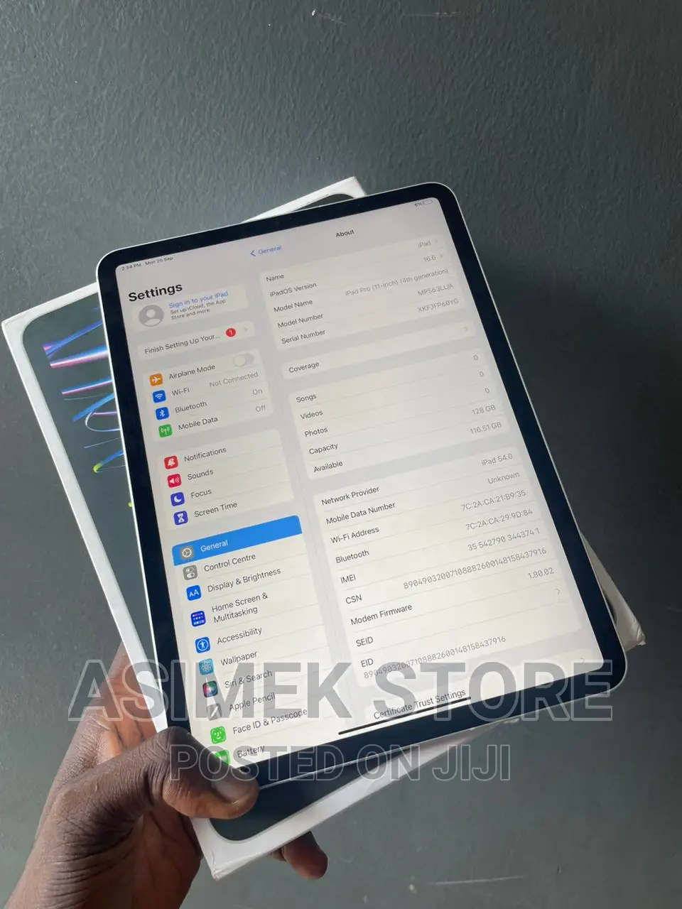 New Apple iPad Pro 11 (2022) 128 GB Silver