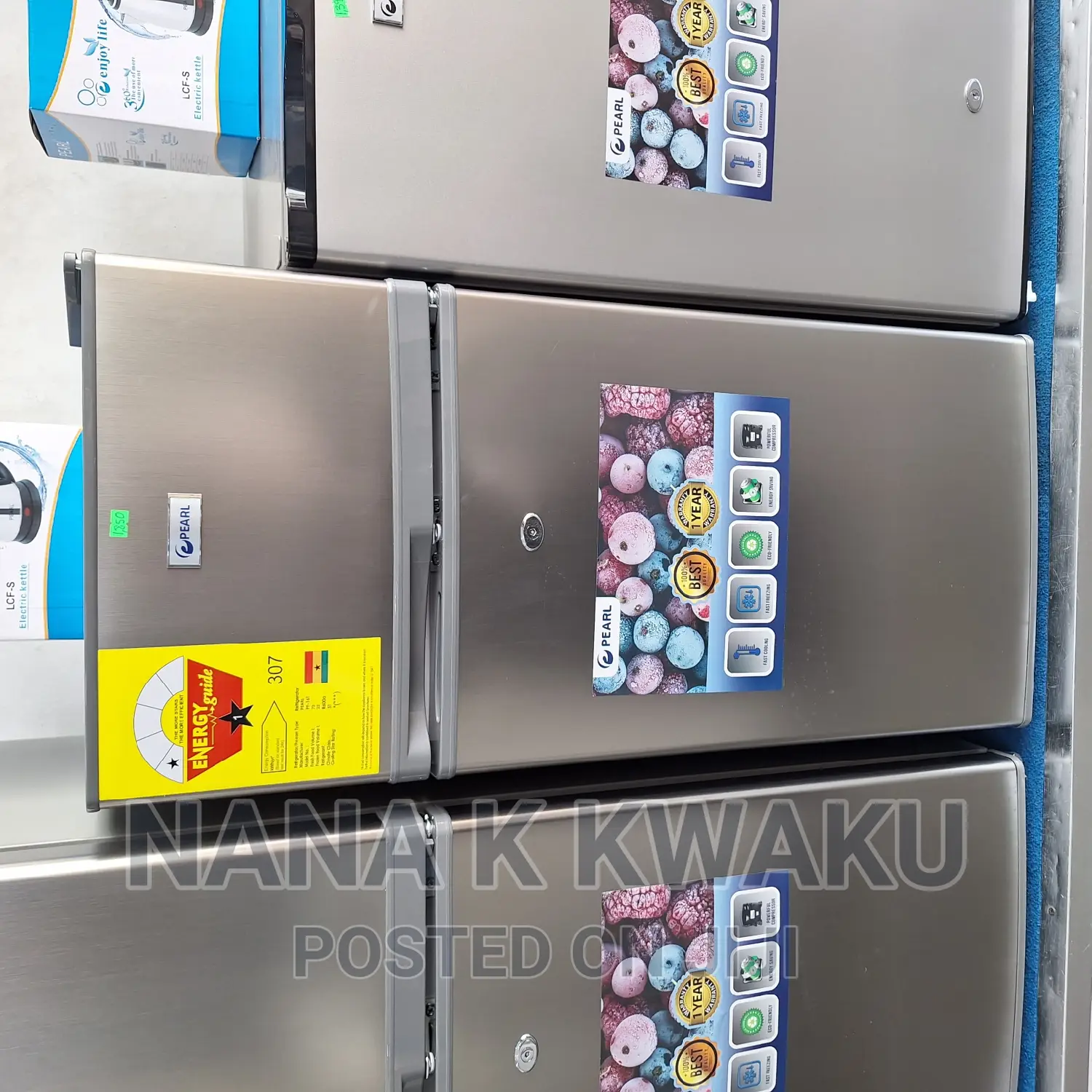 95litrs Double_door Fridge Pearl