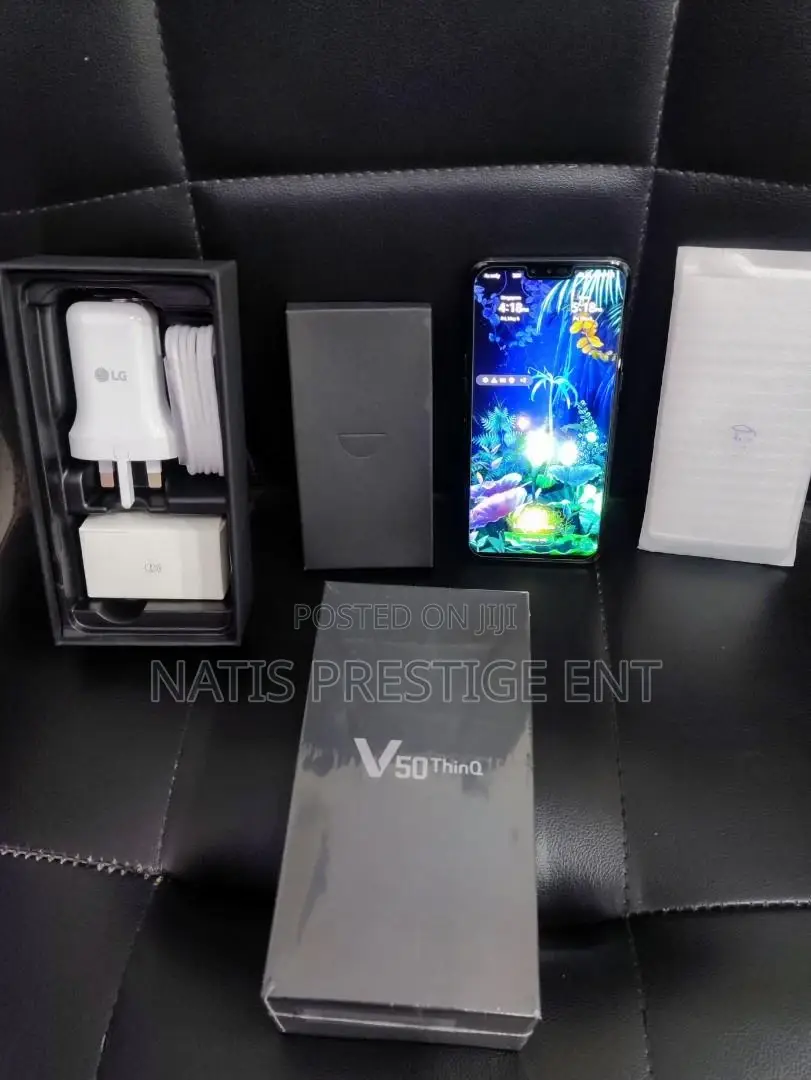 New LG V50 ThinQ 5G 128 GB Black