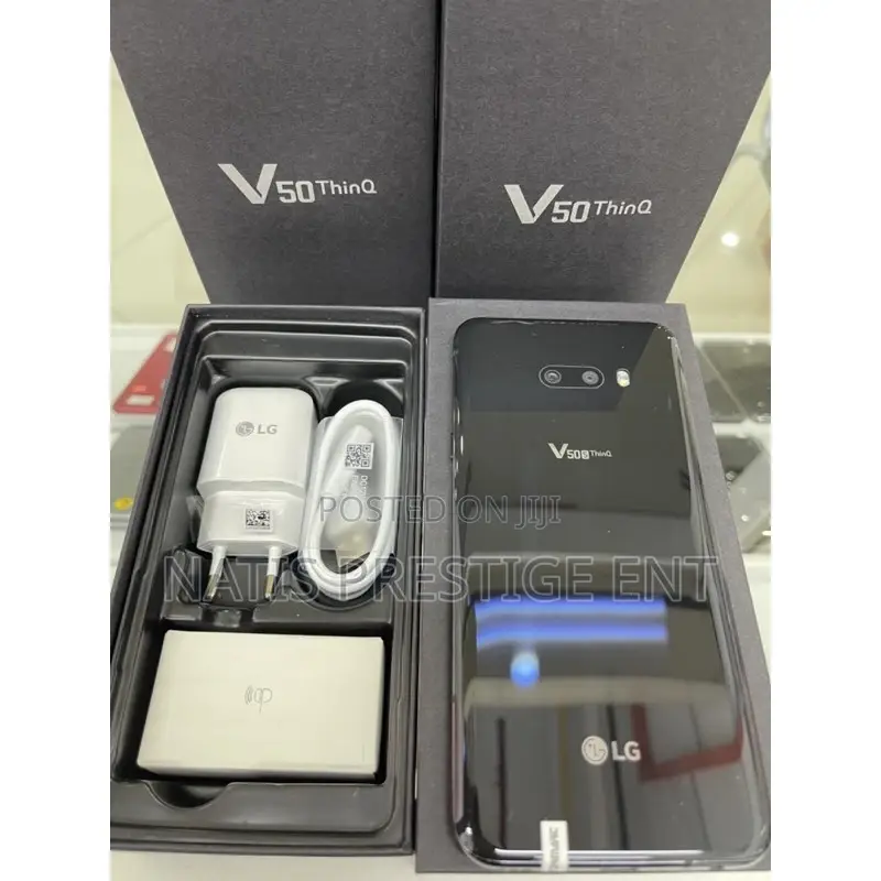 New LG V50 ThinQ 5G 128 GB Black