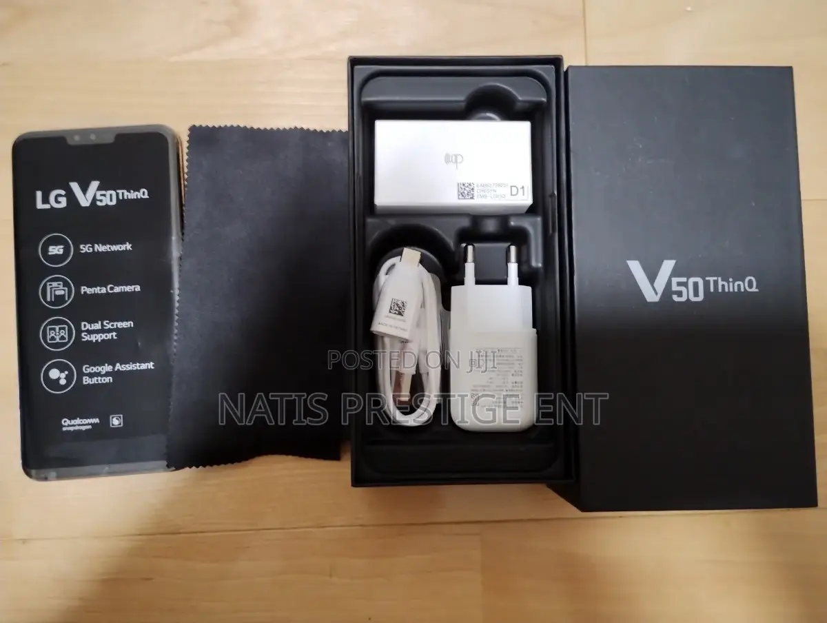 New LG V50 ThinQ 128 GB Black