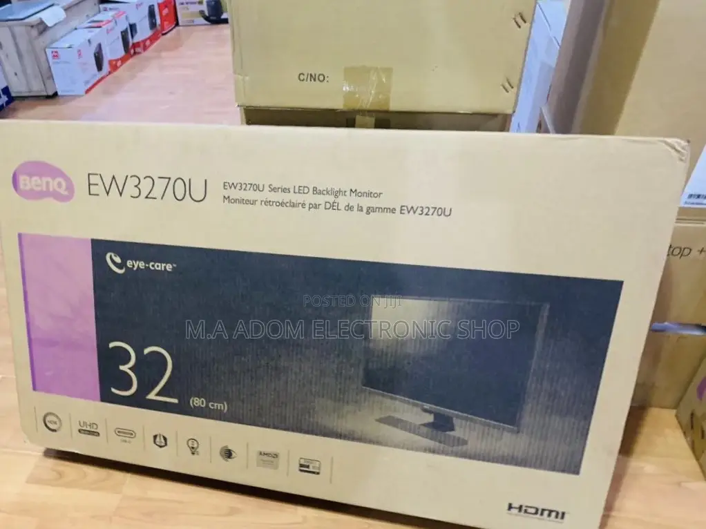 Sealed in Box Benq 32” HDR Freesync VA Monitor(EW3270U).
