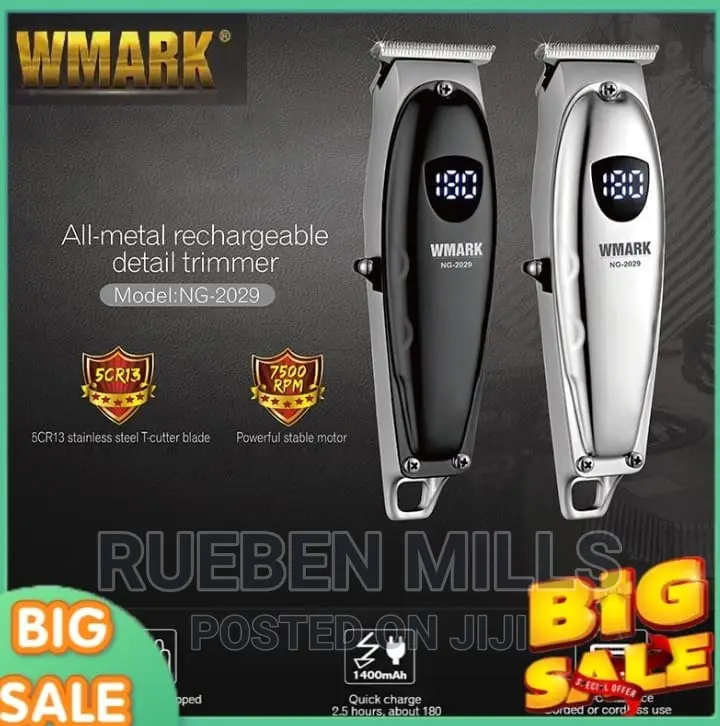 Cordless Beard Trimmer Shaving Machine Wmark NG-2029