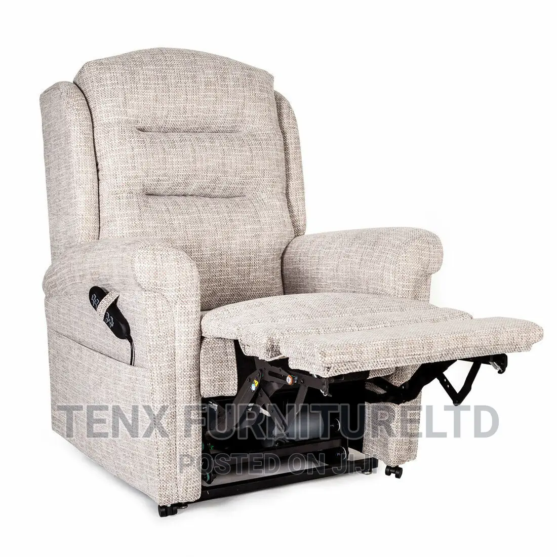 Recliner Dual Motor Rise Recline Powered Head and Lumbar