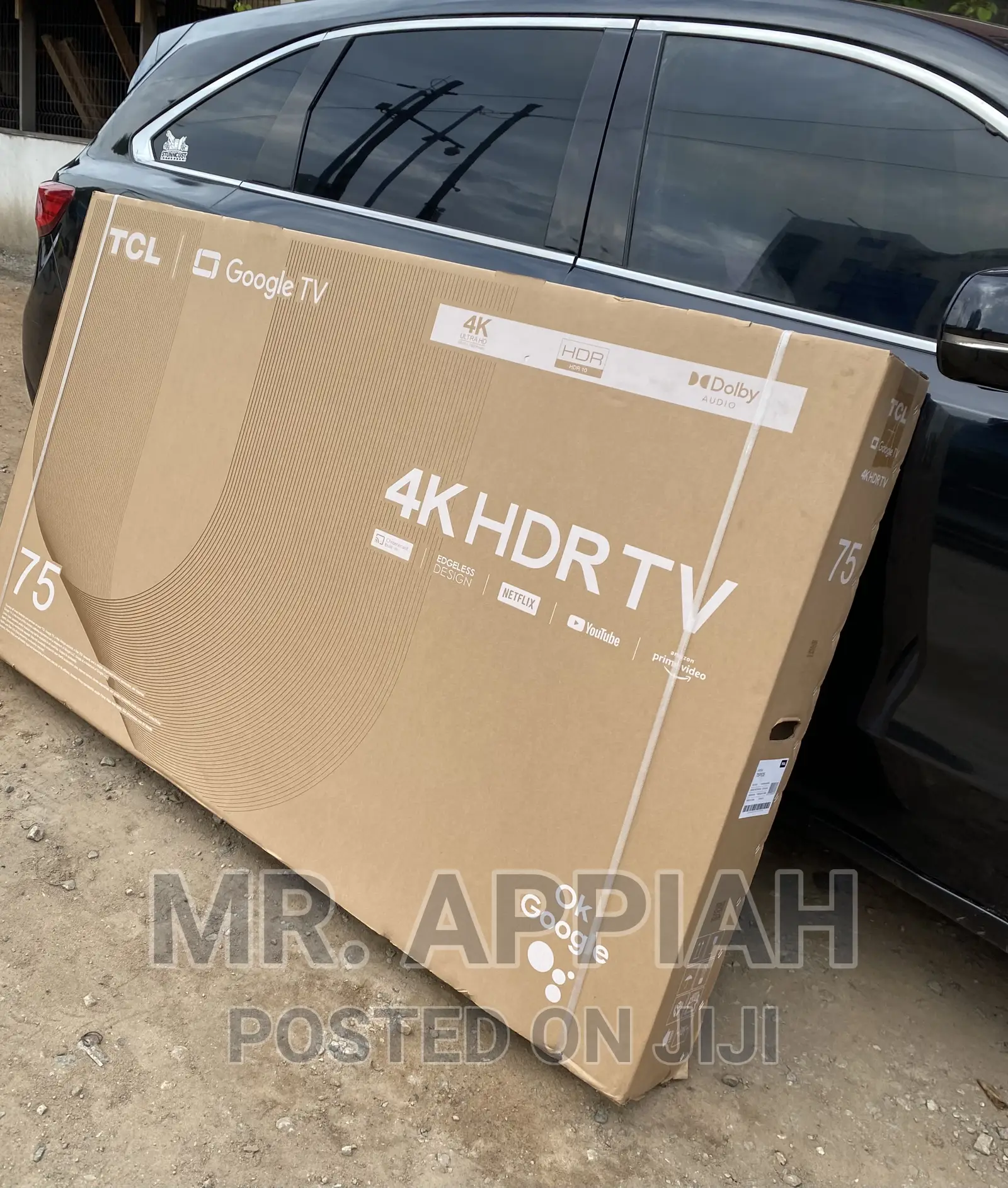 Edgeless Frame TCL 75 Inch HDR Led Google Tv(75p635).