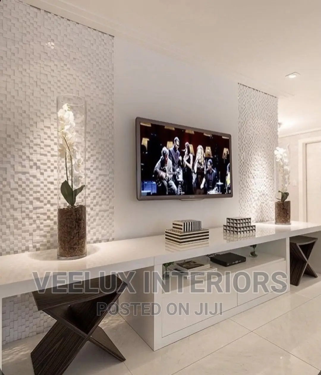 Classic-White TV STAND || Entertainment Center