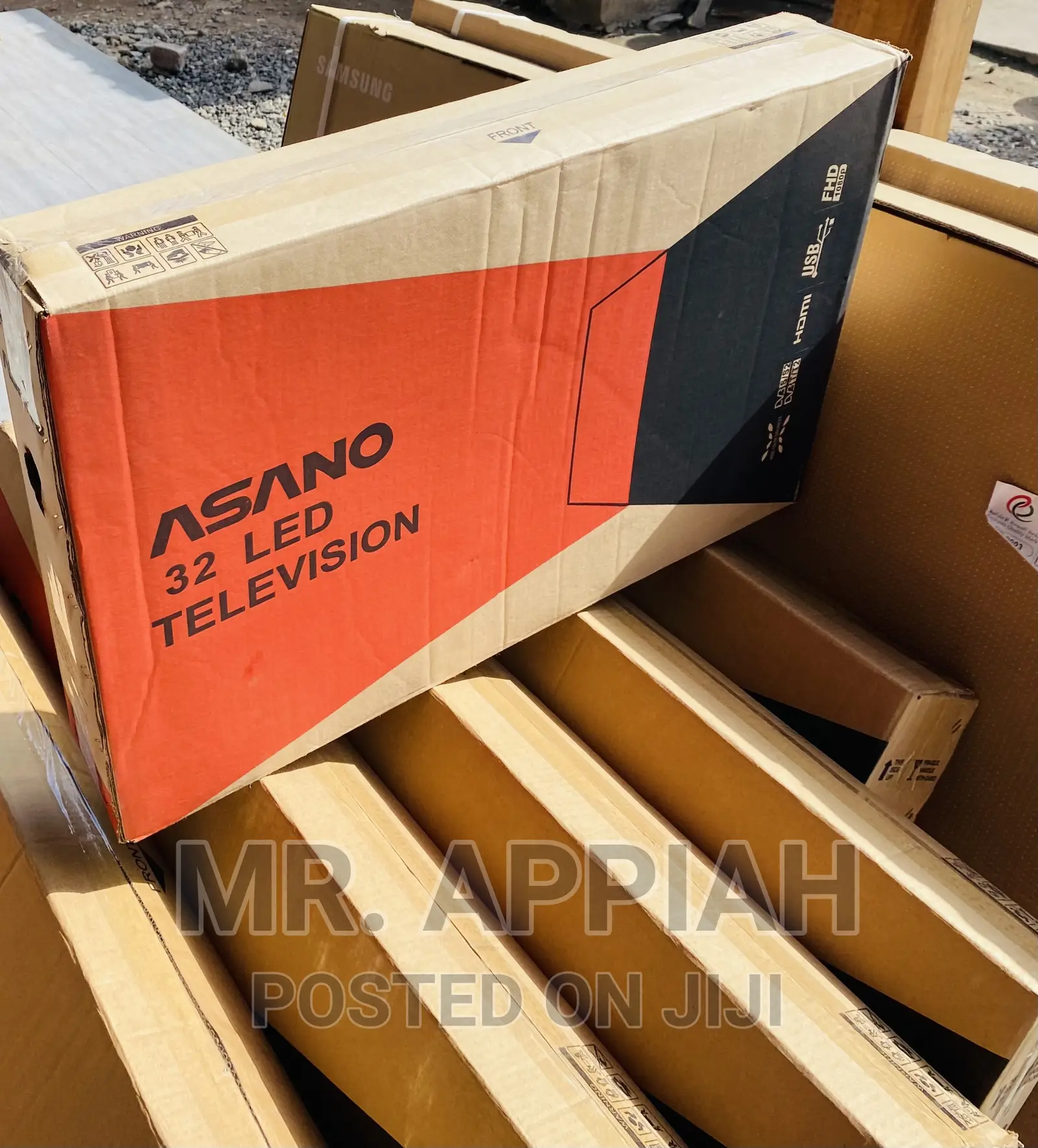 Compact and Affordable Asano 32” Satelite Led Tv(Black).