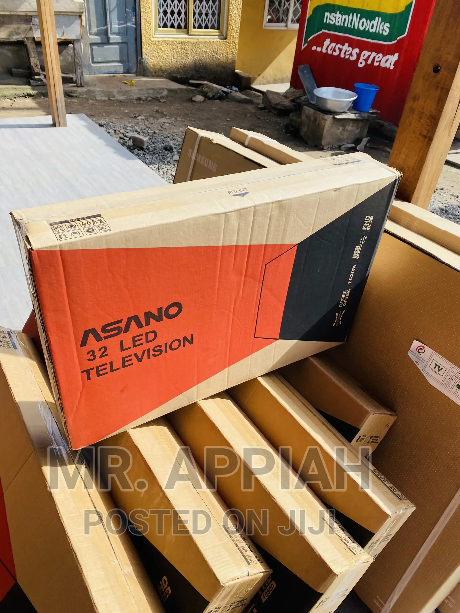 Compact and Affordable Asano 32” Satelite Led Tv(Black).