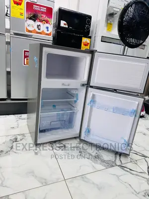 Keep It Cool With Table Top Double Door Pearl 10T Fridge