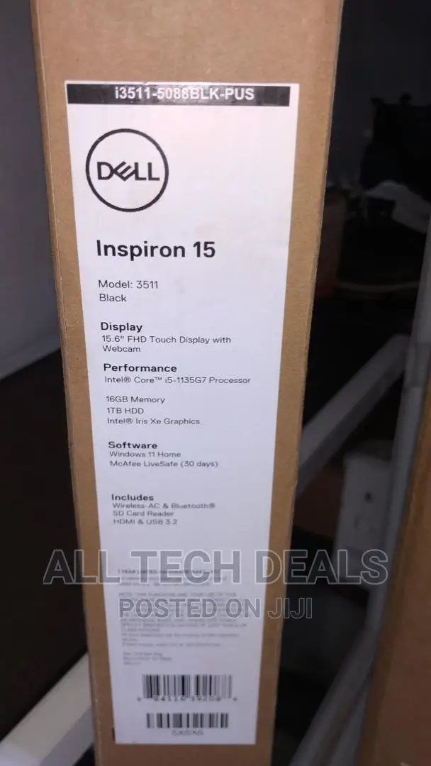 New Laptop Dell Inspiron 15 16GB Intel Core I5 HDD 1T