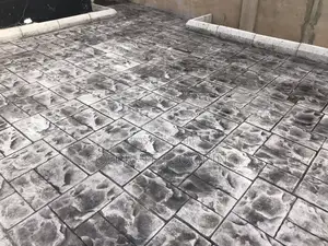 Light Grey Slate Stamped Concrete