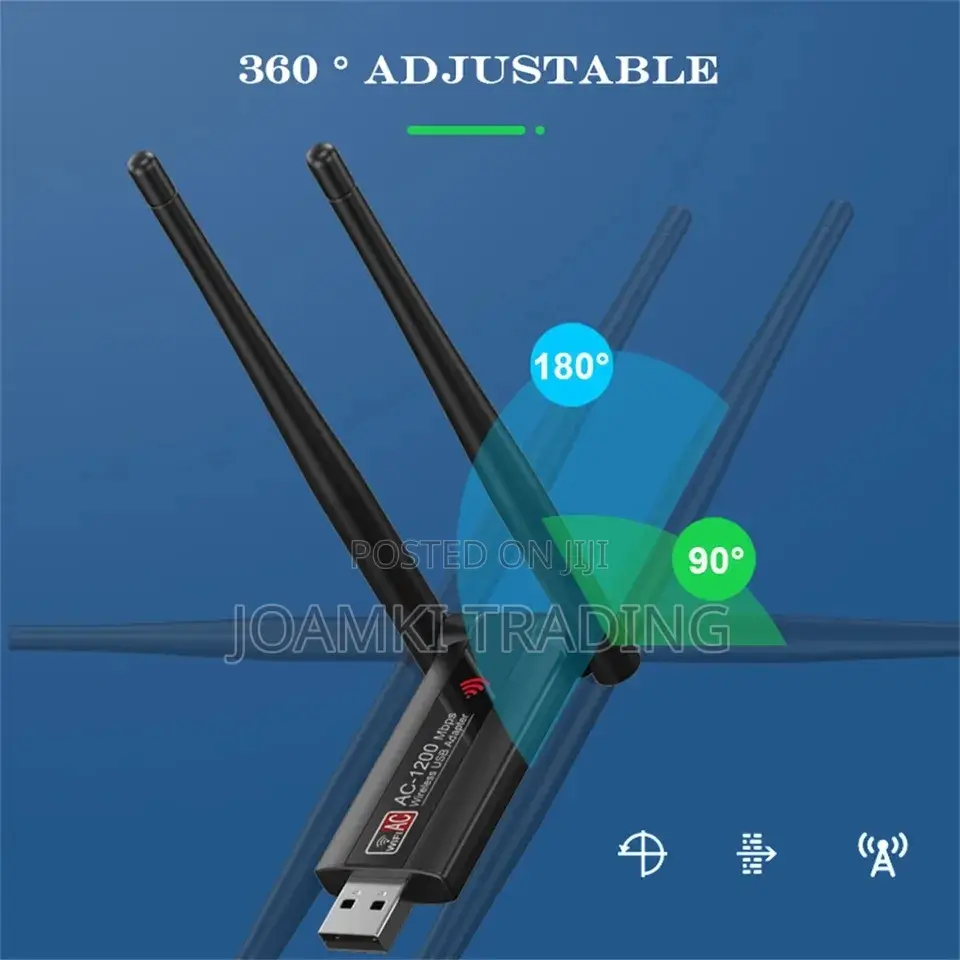 1200mps Dual-Band Usb Wifi Adapter, Network Card 4 Computer