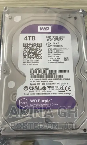 Wd 4tb Surveillance HDD