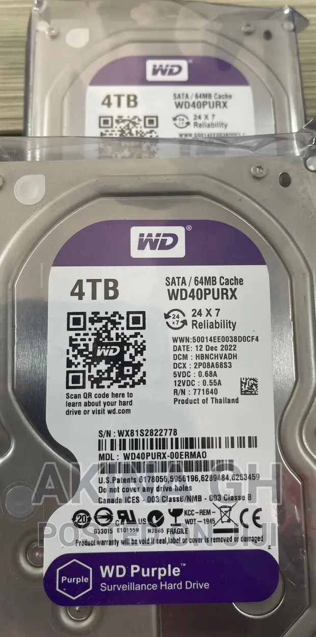 Wd 4tb Surveillance HDD 2