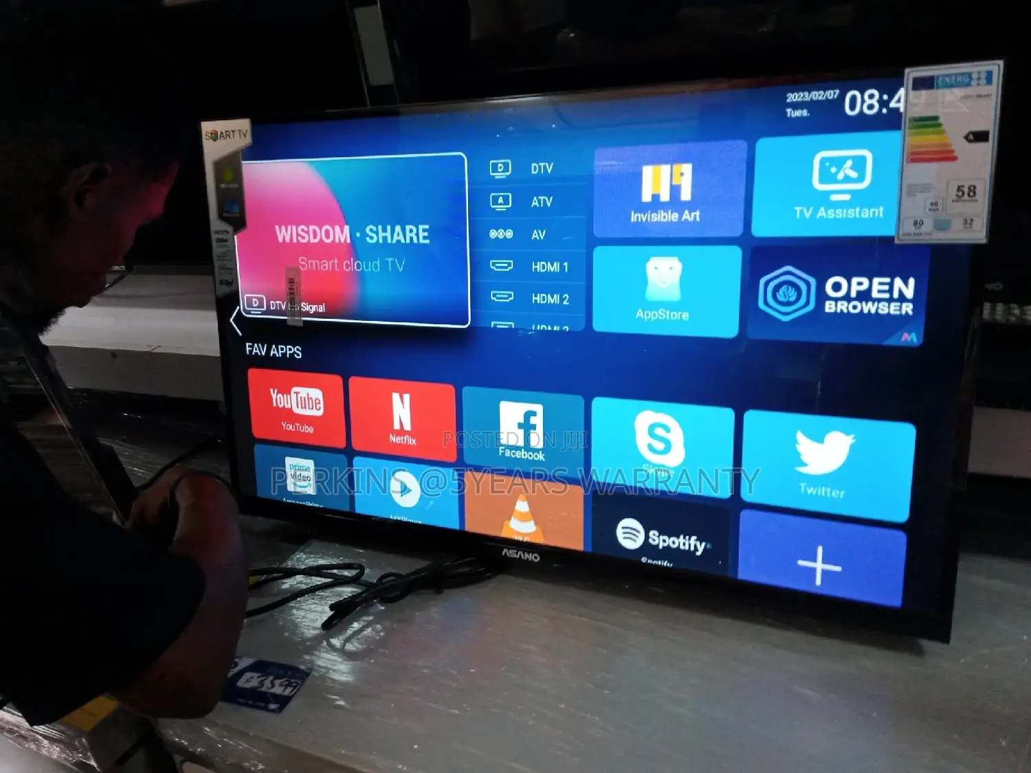 TV 2023 TV Wifi Nextflix 32 Tv Smart Android Tv Tv