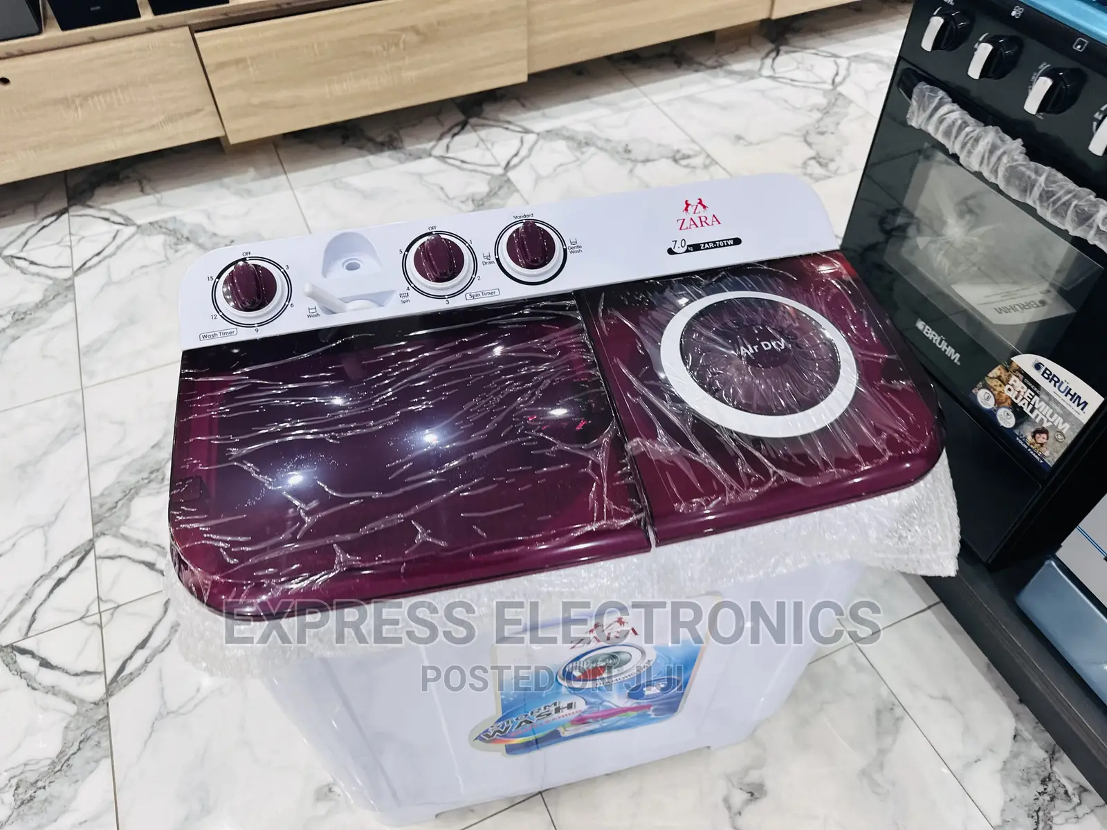 Less Energy Zara Washing Machine 7kg Topload Twintub