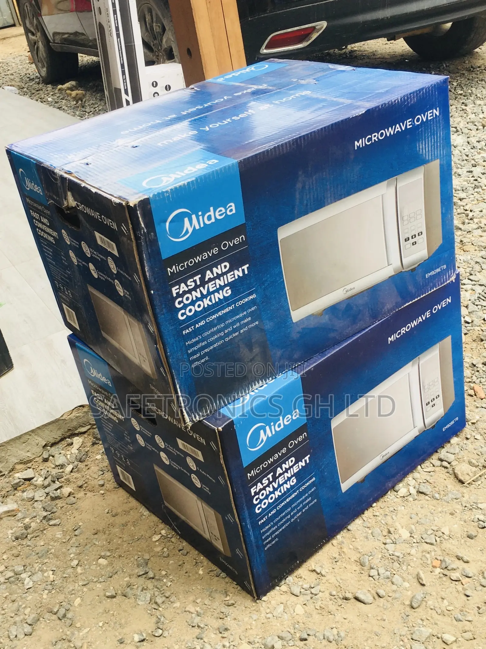 Midea EM928ETB Microwave 28 Liters Electric Gray 