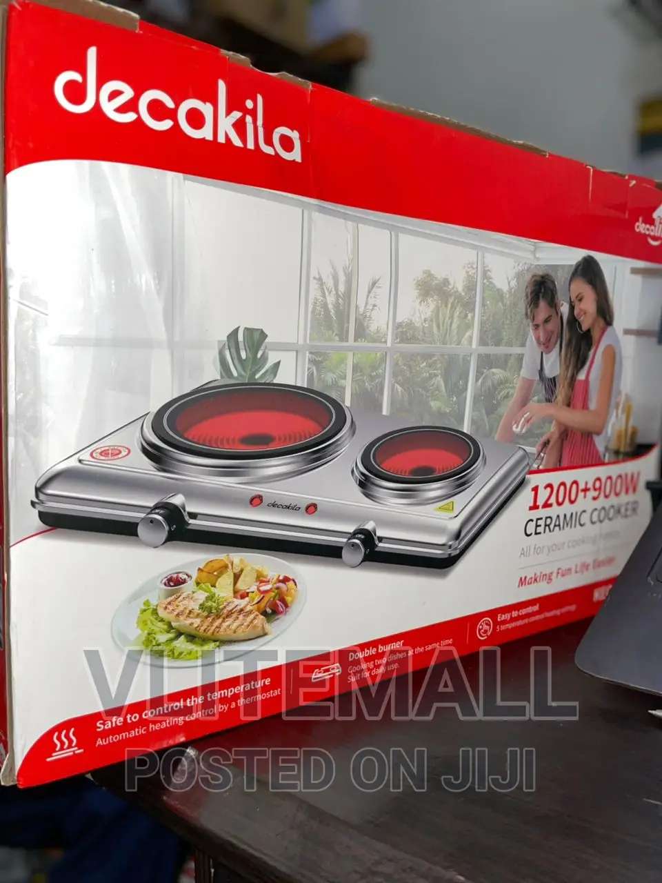 Decakila 1200+900W Ceramic Cooker (KECC013M)