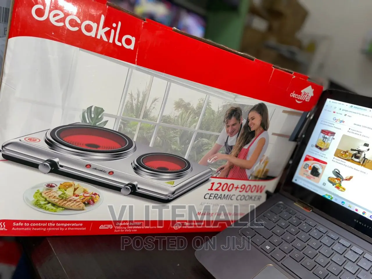 Decakila 1200+900W Ceramic Cooker (KECC013M)