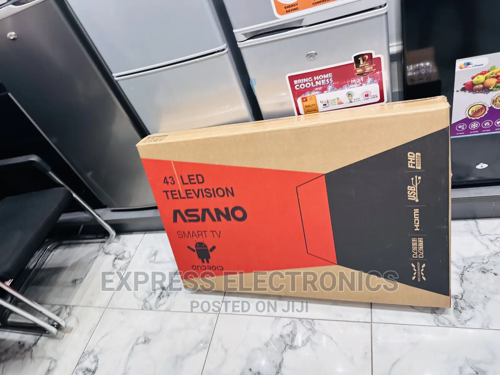 Sleek and Unique Design Asano FHD Smart 43” Tv 