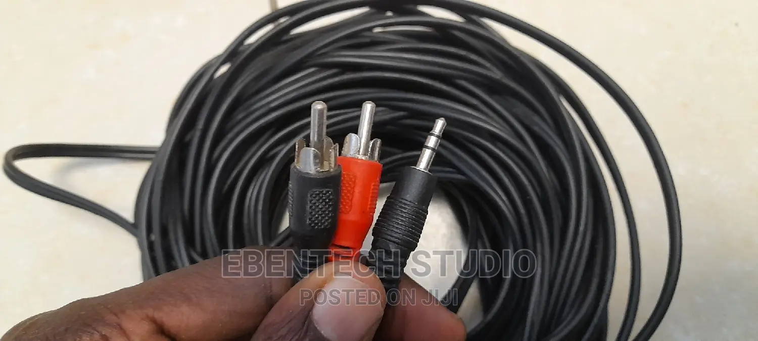 3.5mm Mini Jack to RCA Phono Cable 20meters