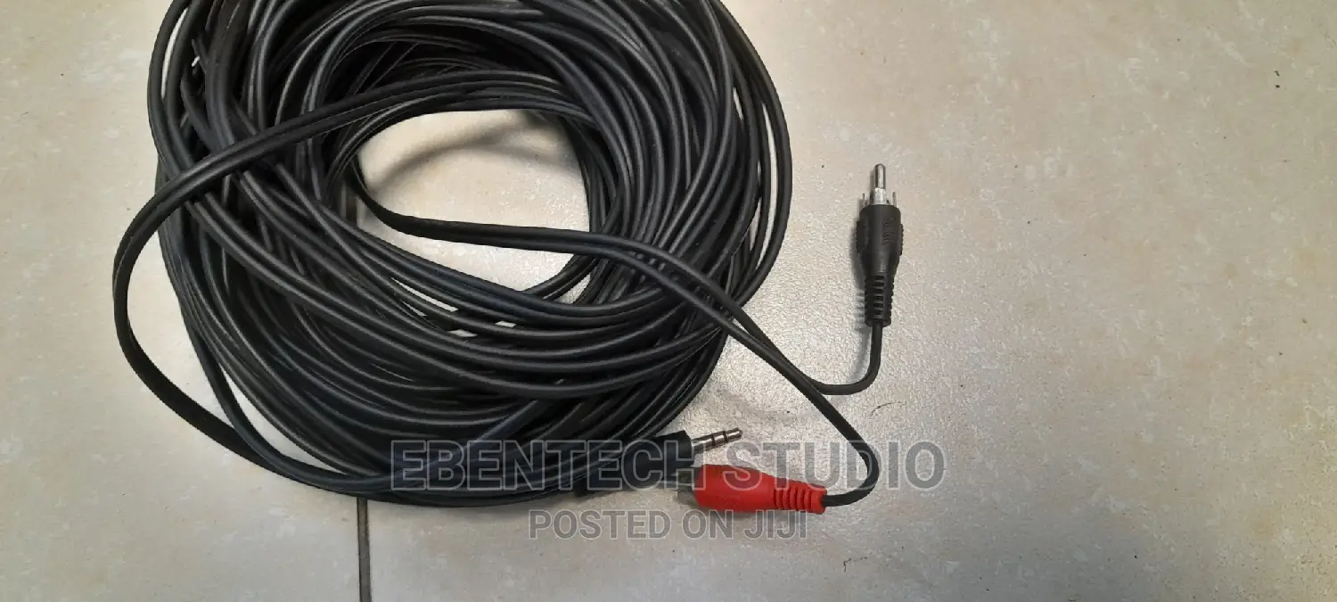 3.5mm Mini Jack to RCA Phono Cable 20meters