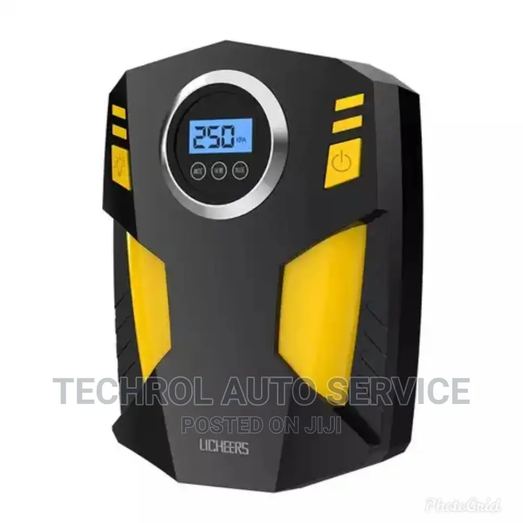 Digital Car Tyre Pump With Led Lights