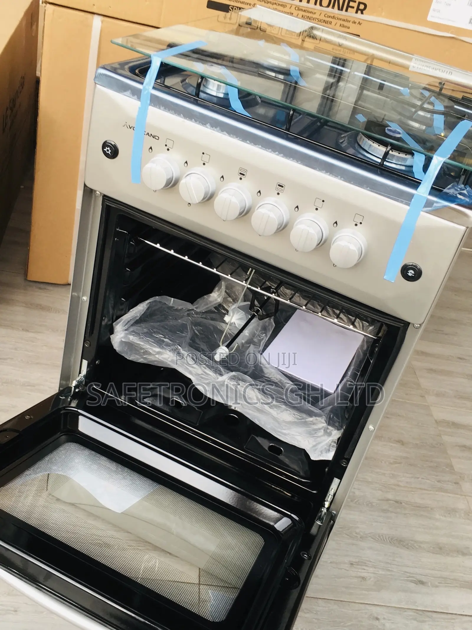 Oven With Grill Volcano 4 Gas Burner Rotisserie 50x50 