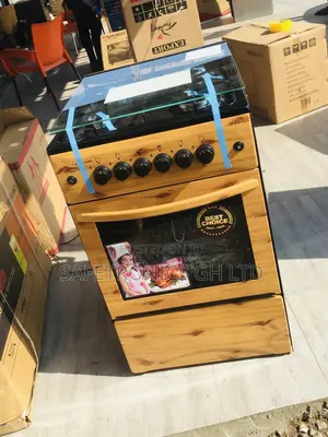 50x50 Oven Grill Volcano Light Wooden 4 Burner Gas Cooker