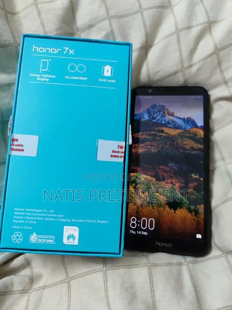 New Huawei Honor 7X 128 GB Black