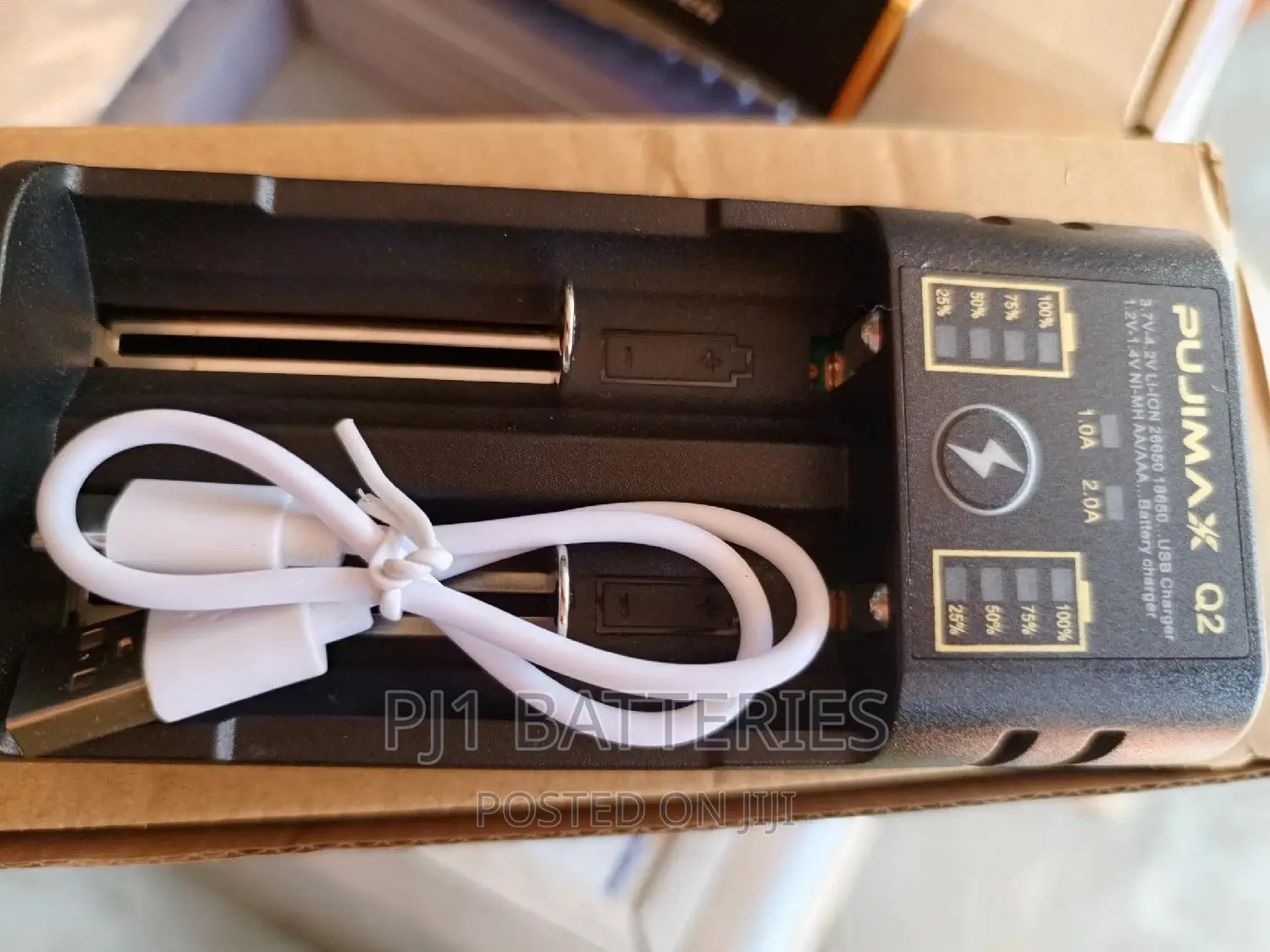 18650 Lithium 2 Slot Charger 3.7v