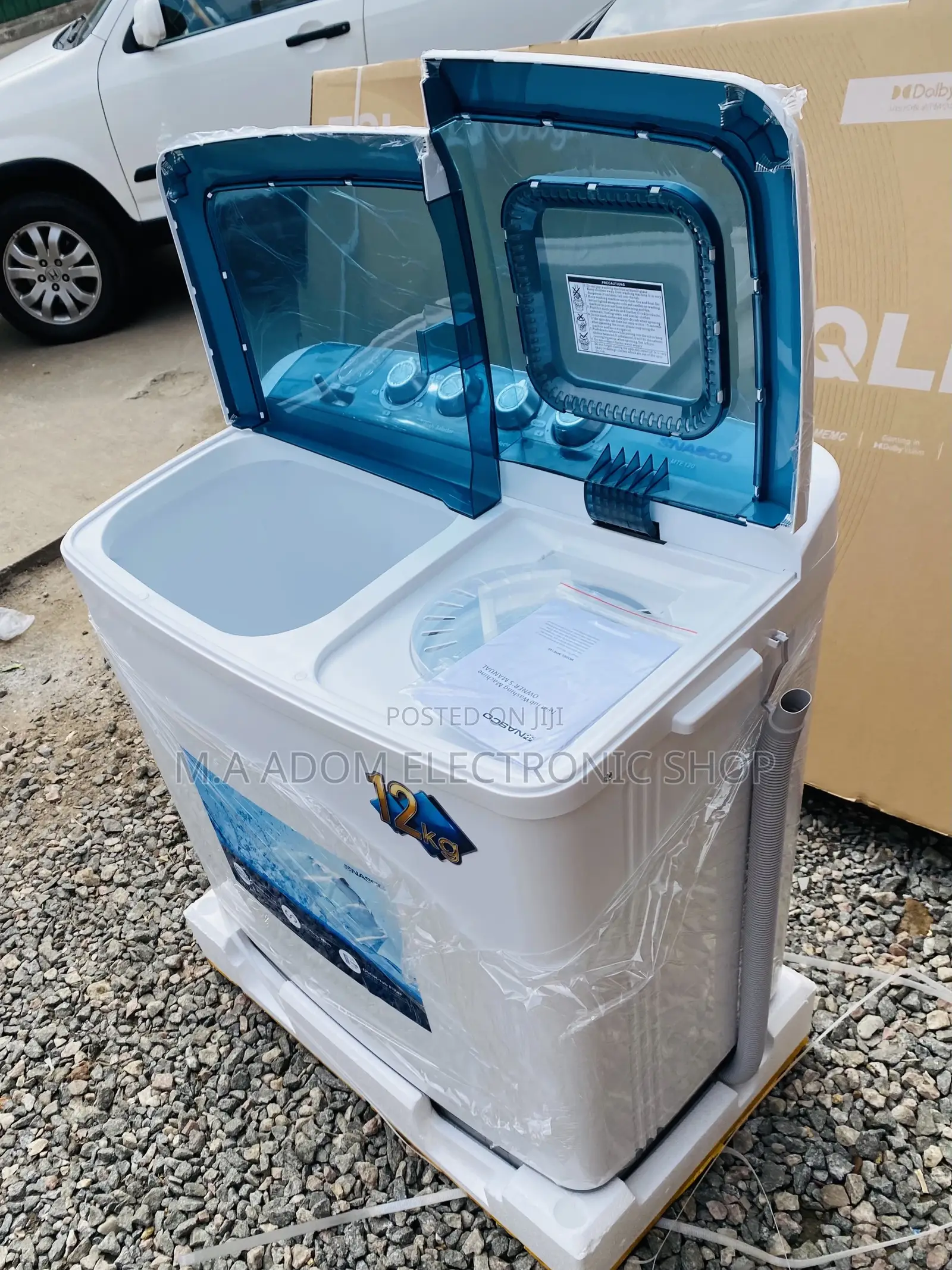 Fast Washing Nasco 12kg Semi-Automatic Washing Machine 