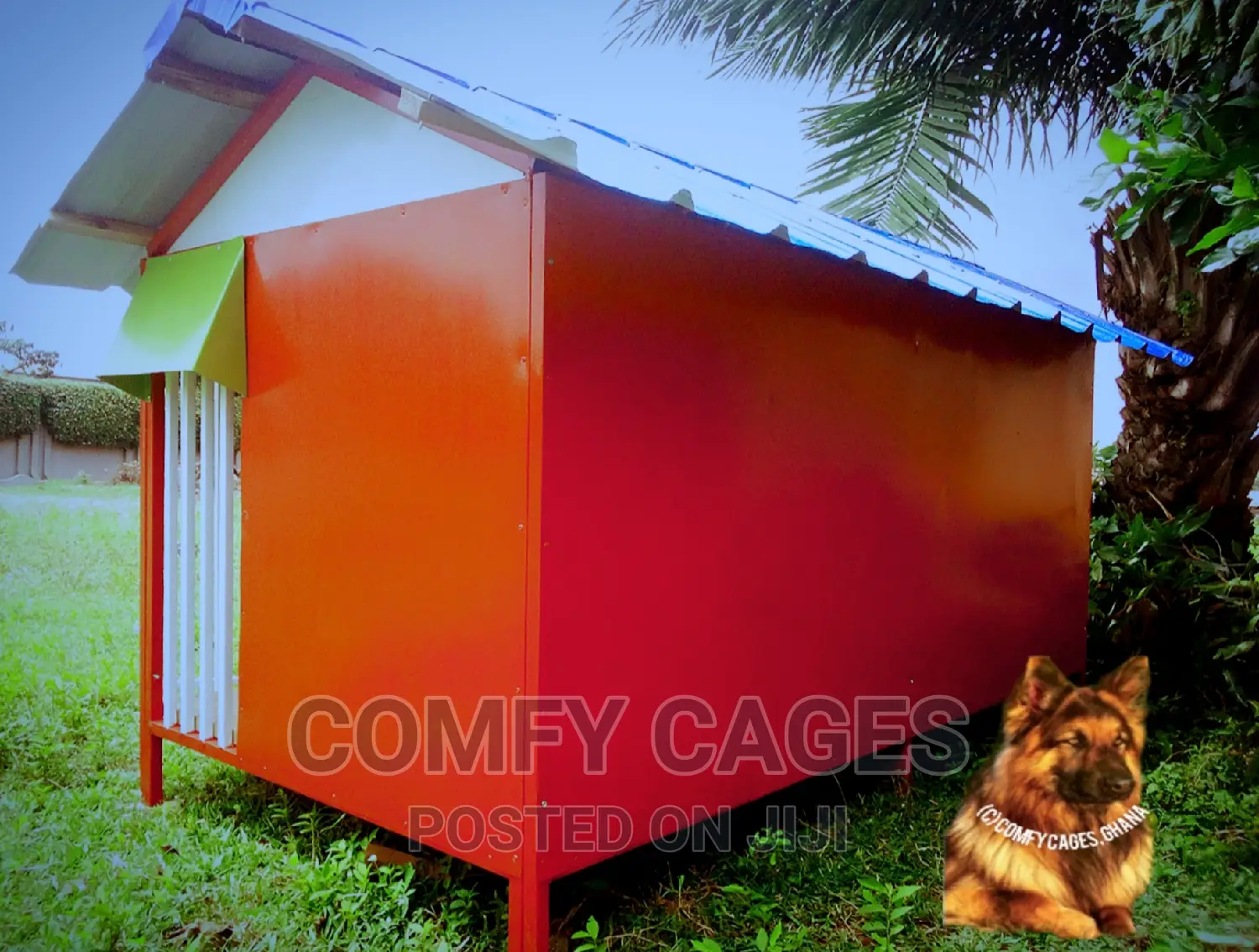 Robust Double Galvanized Steel Comfy Security Dog Cage/House